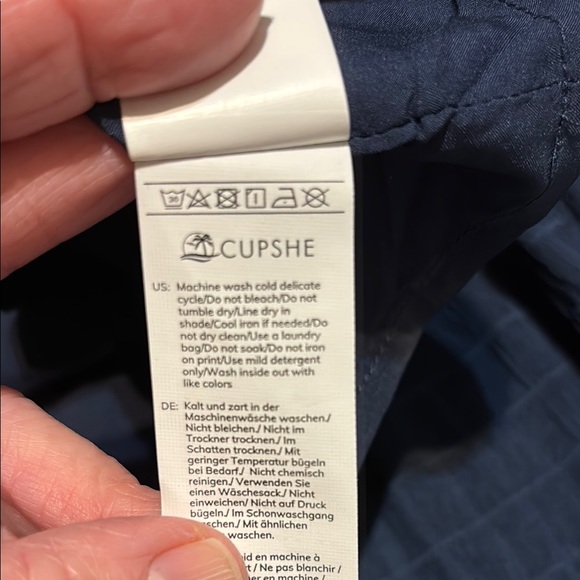 Cupshe Grid Print Navy Ruffled Mini Dress size L - Picture 9 of 14